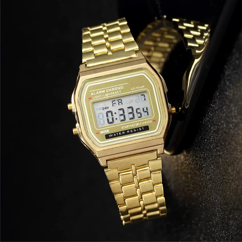 LumiSteel Digital Watch