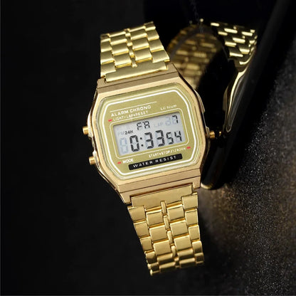 LumiSteel Digital Watch