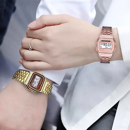 LumiSteel Digital Watch