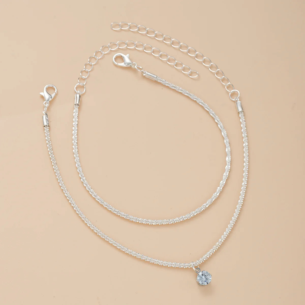 Starry Silver Anklet