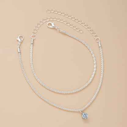 Starry Silver Anklet