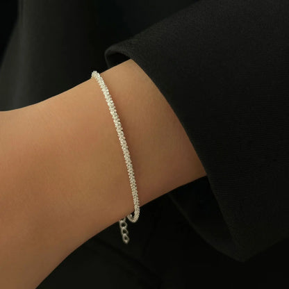 Starry Silver Anklet