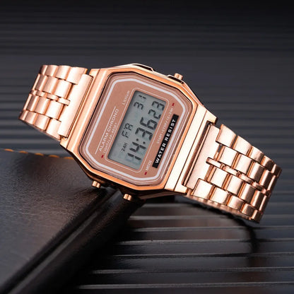 LumiSteel Digital Watch