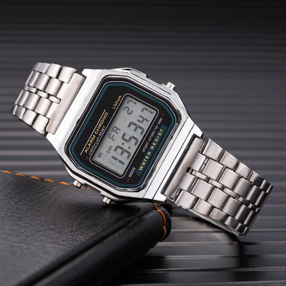 LumiSteel Digital Watch